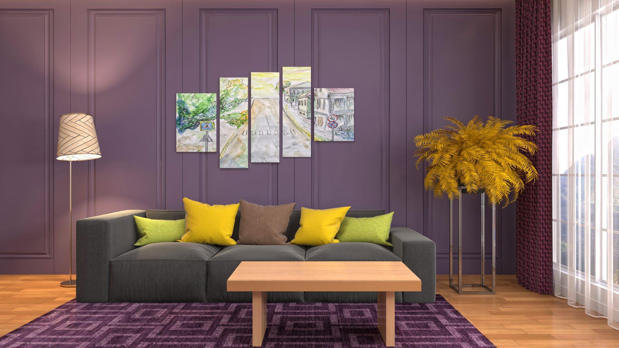 5 Piece Canvas Wall Art in India